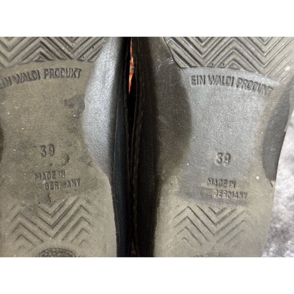 FINN COMFORT Black Leather Slip On Clog Loafers Sz 39 US 8-8.5 - Picture 3 of 13